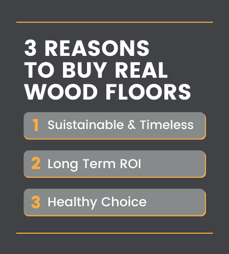 Three reasons to buy real wood floors